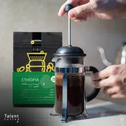 دم آوری قهوه با فرنچ پرس